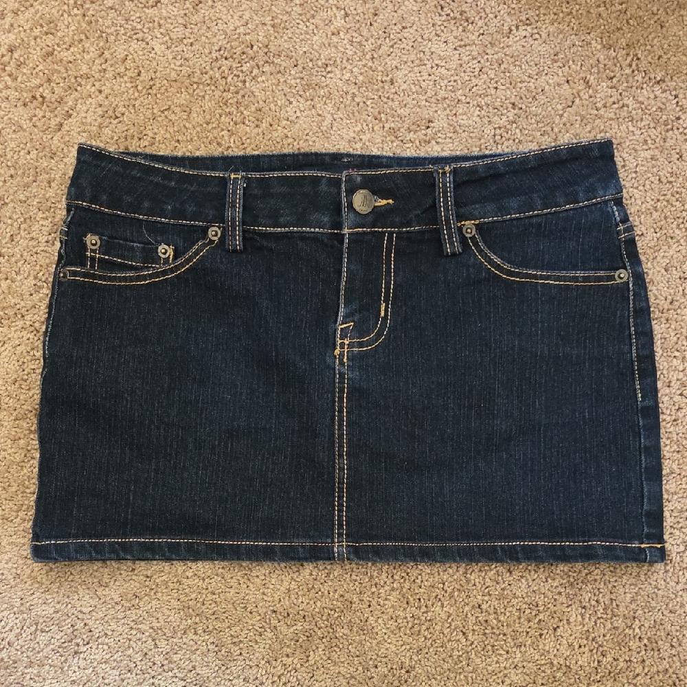 Premier Denim HK Dark Blue Mini Skirt